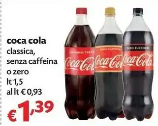 Pam Coca Cola Coca-Cola - Coca-Cola 1500 G(ml) offerta