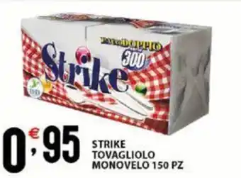 Sisa Strike Tovaglioli Monovelo 150 pz offerta