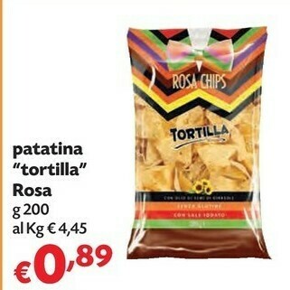 Pam Rosa chips Tortilla 200 G(ml) offerta