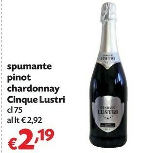 Pam Cinque Lustri Spumante Pinot Chardonnay offerta