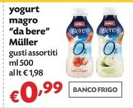 Pam Muller Yogurt Da Bere Banana 500 G(ml) offerta