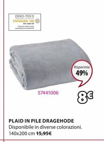 JYSK Plaid in pile offerta