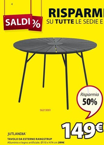 JYSK Tavolo da giardino offerta