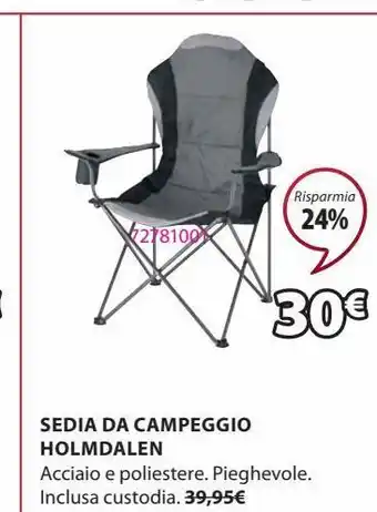 JYSK Sedia da campeggio offerta