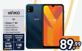 Unieuro Wiko Y62 offerta