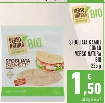 Conad Conad - Sfogliata Kamut Biologica Verso Natura 225 G(ml) offerta