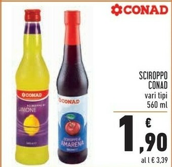 Conad Conad - Sciroppo Di Amarena 560 G(ml) offerta