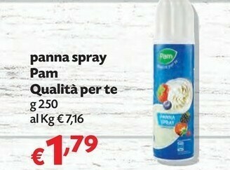 Pam Pam Panna Spray offerta