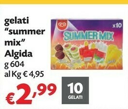 Pam Algida Gelati Summer Mix offerta