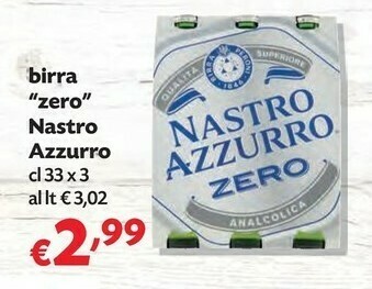 Pam Nastro Azzurro Birra 330 G(ml) offerta