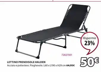 JYSK Lettino prendisole offerta