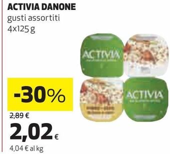 Coop Activia danone offerta