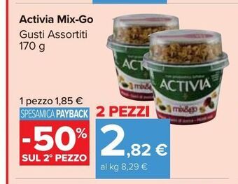 Carrefour Market Activia mix-go offerta