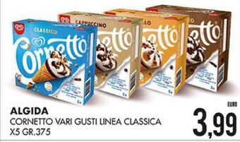 Mazzeo Giocattoli Algida Cornetto vari gusti Linea Classica x5 gr.375 offerta