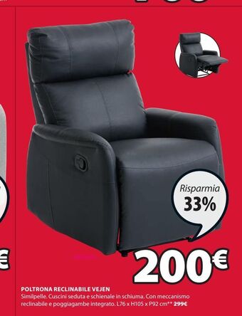 JYSK Poltrona reclinabile offerta