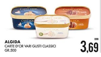 Mazzeo Giocattoli Algida Carte D'or vari gusti classici gr.500 offerta