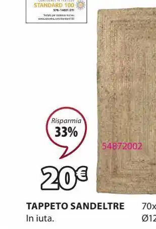 JYSK Tappeto in iuta offerta