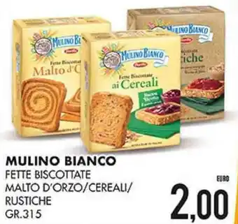 Mazzeo Giocattoli Mulino Bianco Fette Biscottate Malto D'Orzo/Cereali/Rustiche 315 gr. offerta