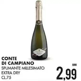 Conte di Campiano Spumante Millesimato Extra Dry 75 cl.