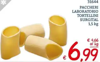 Zona Paccheri Laboratorio Tortellini Surgital 1,5 kg offerta