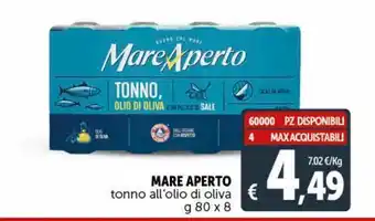 Deco Supermercati Mare aperto tonno all'olio di oliva offerta