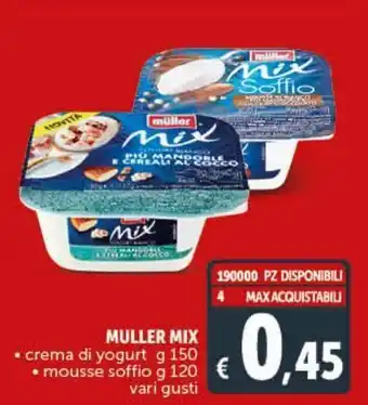 Deco Supermercati Muller mix crema di yogurt, mousse soffio offerta