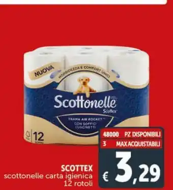 Deco Supermercati Scottex scottonelle carta igienica offerta