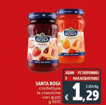 Deco Supermercati Santa rosa confetture le classiche offerta