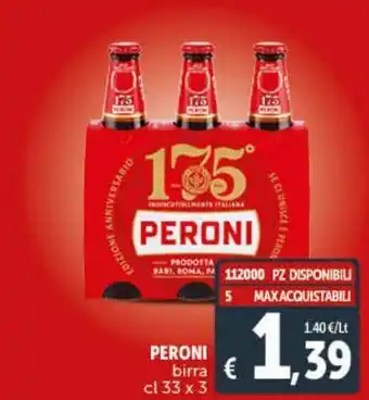 Deco Supermercati Peroni birra offerta