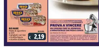 Deco Supermercati Rio mare filetti di sgombro, grigliati vari tipi, ricetta ligure, ricetta siciliana offerta