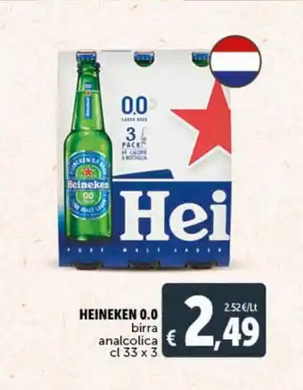 Deco Supermercati Heineken 0,0 birra analcolica offerta