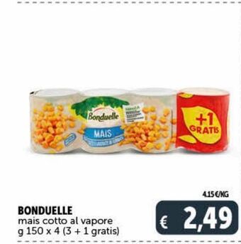 Deco Supermercati Bonduelle mais cotto al vapore offerta
