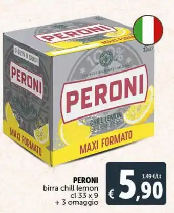 Deco Supermercati Peroni birra chill lemon offerta