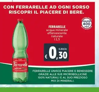 Deco Supermercati Ferrarelle acqua minerale effervescente naturale offerta