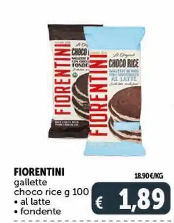 Deco Supermercati Fiorentini gallette choco rice, al latte, fondente offerta