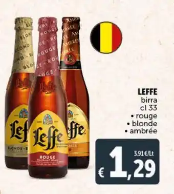 Deco Supermercati Leffe birra, rouge, blonde, ambrée offerta