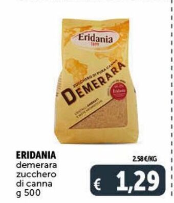 Deco Supermercati Eridania demerara zucchero di canna g 500 offerta