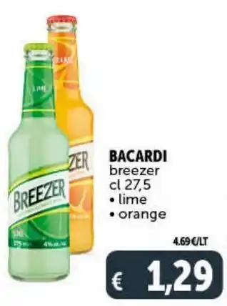 Deco Supermercati Bacardi breezer, lime, orange offerta