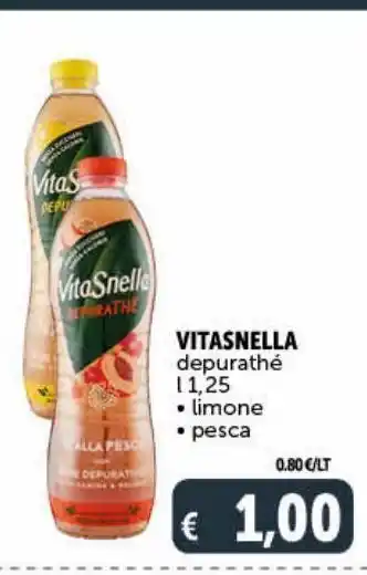 Deco Supermercati Vitasnella depurathe, limone, pesca offerta