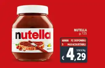 Deco Maxistore Nutella offerta