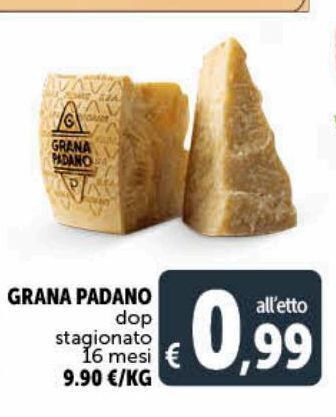 Deco Superstore Grana padano dop stagionato 16 mesi offerta