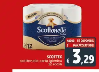 Deco Superstore Scottex scottonella carta igienica 12 rotoli offerta