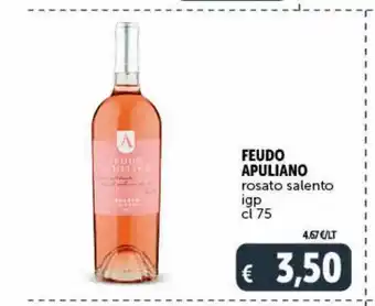 Deco Superstore Feudo apuliano rosato salento igp cl 75 offerta