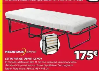 JYSK Letto per gli offerta