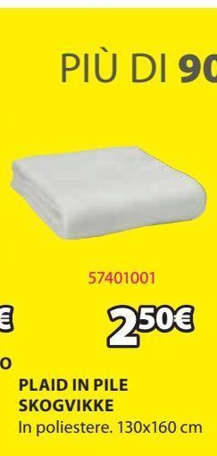 JYSK Plaid in pile offerta