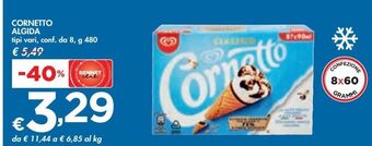 Bennet Cornetto algida offerta
