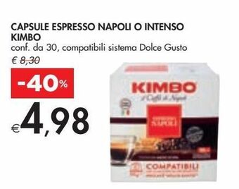 Bennet Capsule espresso napoli o intenso kimbo offerta