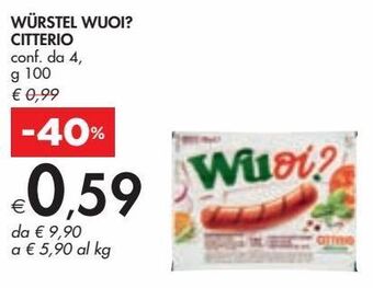 Bennet Würstel wuoi? citterio offerta