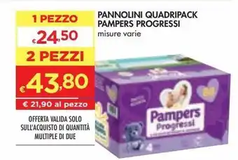 Bennet Pannolini quasdripack pampers offerta