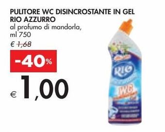 Bennet Pulitore wc disincrostante in gel rio azzurro offerta